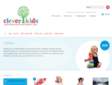 Tablet Screenshot of cleverkidstoys.co.nz